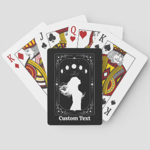 Custom Tarot Hallowedding Bridesmaid Bridal Party Playing Cards