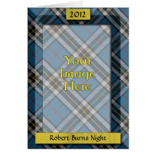 Custom Tartan Photo Frame - Burns Night Card