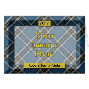 Custom Tartan Photo Frame - Burns Night Card