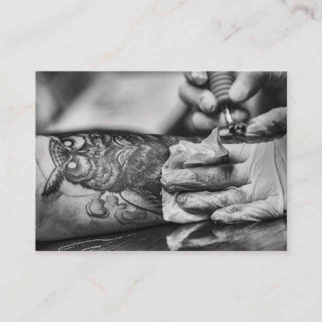 Custom Tattoo Artist Business Card (Front)