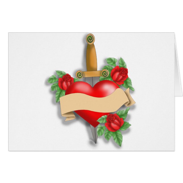 Custom Tattoo Heart (Front Horizontal)