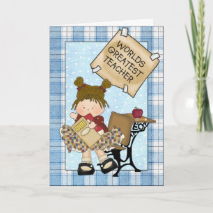 Custom Teacher Appreciation Greeting Card