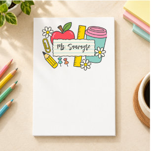 Custom Teacher Back to School & Teacher Post-it Notes