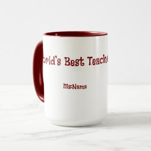 Custom Teacher Gift Mug 