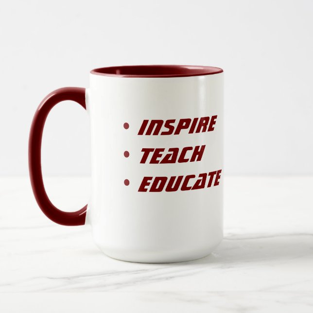 Custom Teacher Gift Mug  (Left)