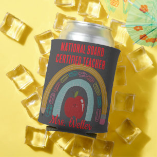 Custom Teacher Gift NBCT National Board Certified Can Cooler