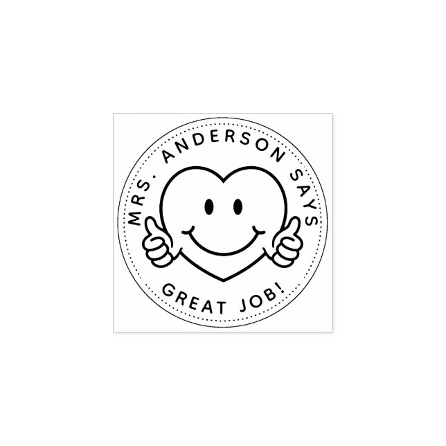 Custom Teacher Gift Stamp Back To School (Imprint)