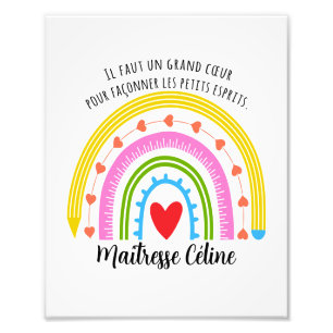 Custom Teacher gift, Thank You Teacher  Photo Print