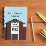 Custom Teacher Grade School House Planner<br><div class="desc">Original Digital art by Skylar Jenkins.  Keep organised throughout the school year with a custom planner.  This would make a great gift for any teacher.</div>