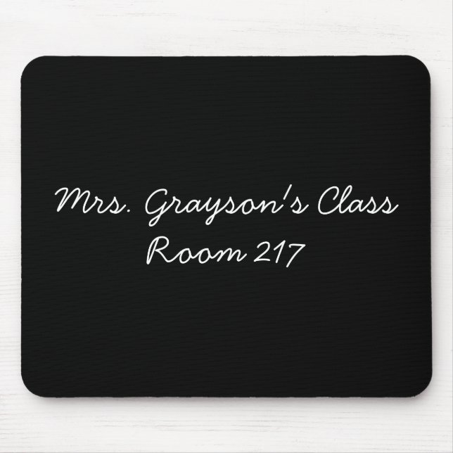 Custom Teacher Name Personalised Teacher Gift Mouse Mat (Front)