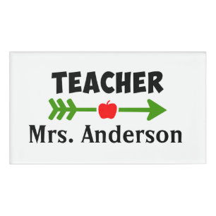 Custom Teacher Name Tag