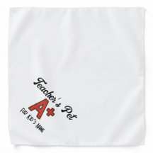 Custom Teacher’s Pet Bandanna – A+ Design with Pet