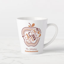 Custom Teacher Vibes Boho Apple Appreciation