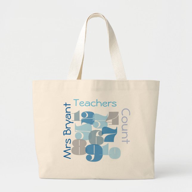Custom Teacher's Tote Bag (Front)