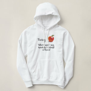Custom Teaching Always in Season Apple Hoodie