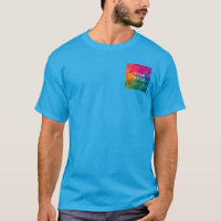 Custom Teal Blue Add Image Logo Template