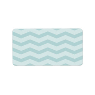 Custom teal chevron blank mailing address labels