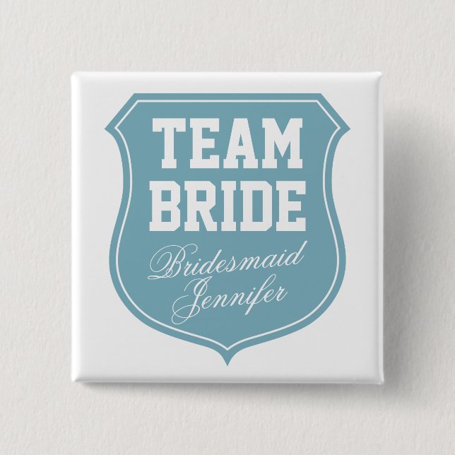 Custom Team Bride buttons for bachelorette party (Front)