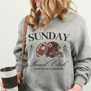 Custom Team Football Social Club Sports Fan Sweatshirt