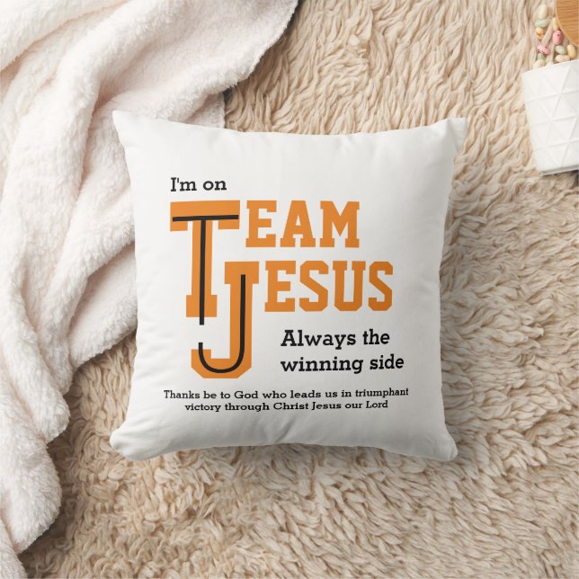Custom TEAM JESUS Christian Kids Cushion (Blanket)