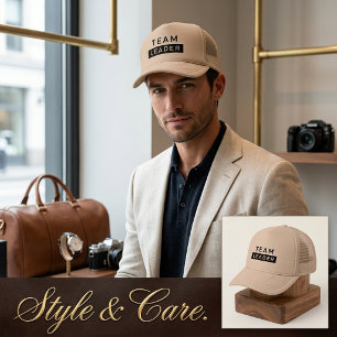 Custom Team Leader Trucker Hat for Group Events