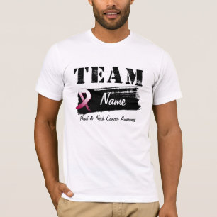 Custom Team Name - Head and Neck Cancer T-Shirt