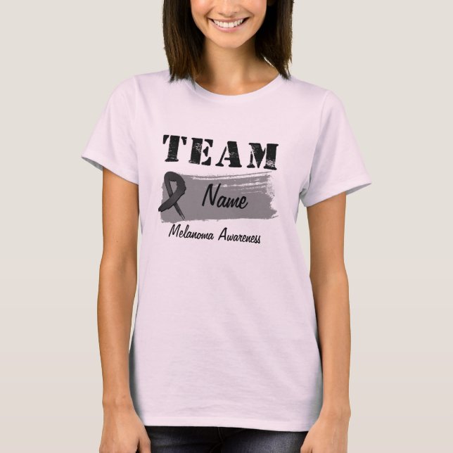 Custom Team Name - Melanoma T-Shirt (Front)
