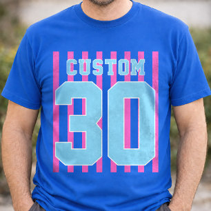 Custom Team Name & Number Sports Jersey T-Shirt