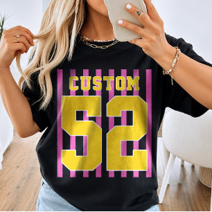 Custom Team Name Number Sports Jersey T-Shirt