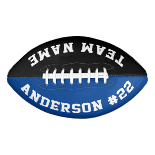 Custom Team Name, Player Name and Number American Football