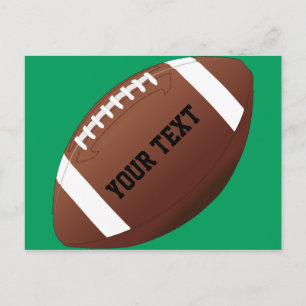 Custom Team Name / Text American Football Postcard