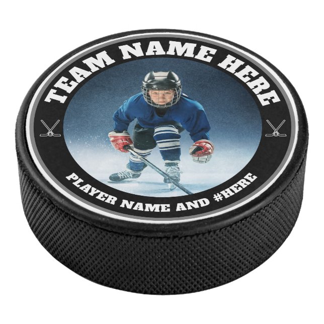 Custom Team Photo Hockey Puck (3/4)