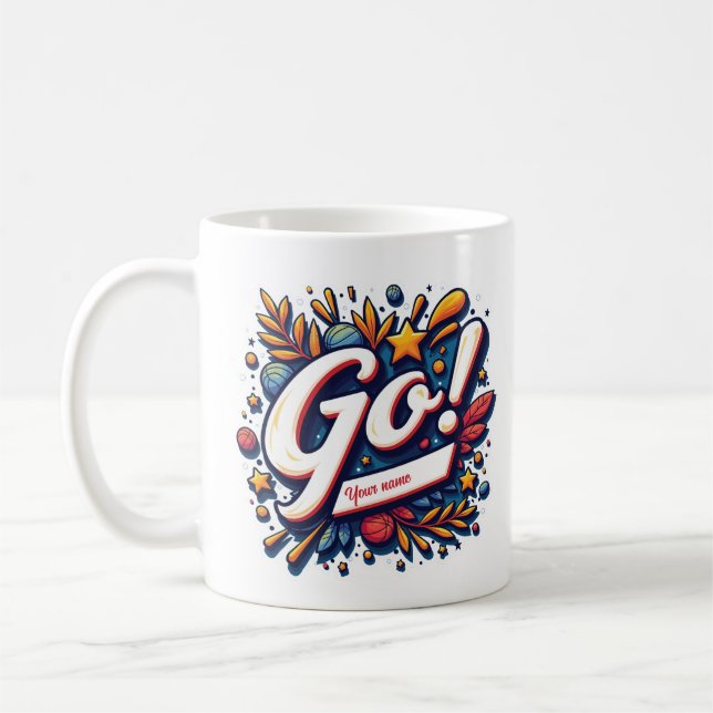 Custom Team Pride Mascot Coffee Mug (Left)
