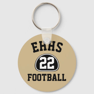 Custom Team Pride Team Name and Number/Class Year Key Ring