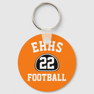 Custom Team Pride Team Name and Number/Class Year Key Ring