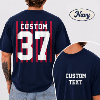Custom Team Shirt with Front and Back Design