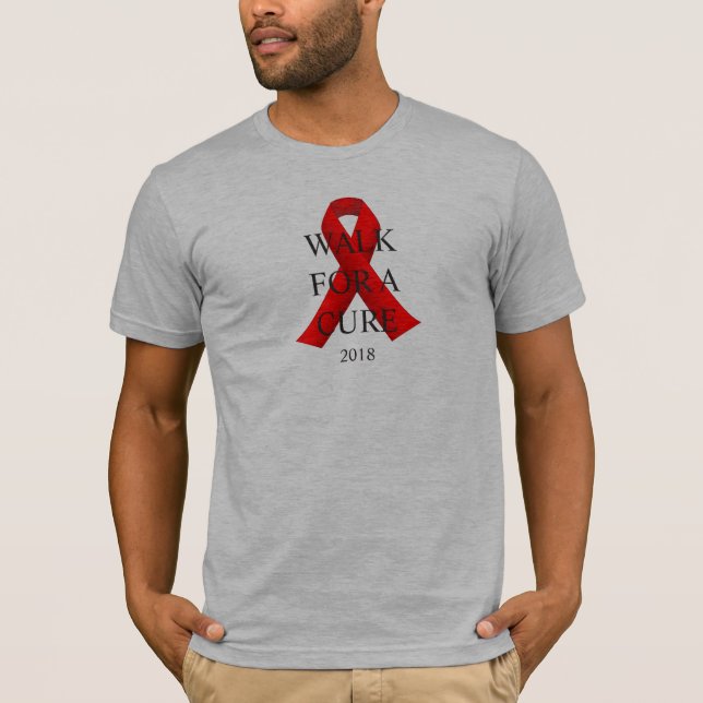 Custom Team Templates for HIV AIDS Walk T-Shirt (Front)