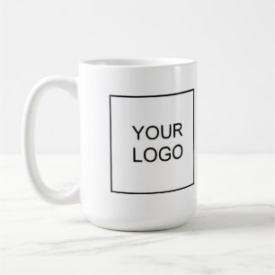 Custom Template Add Your Business Company Logo Coffee Mug