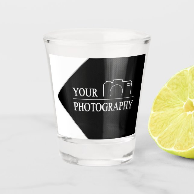 Custom Template Business Company Create Your Own Shot Glass (Front)