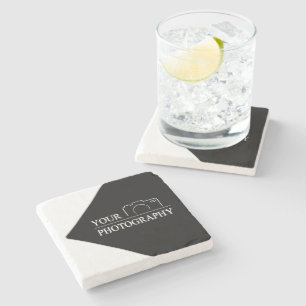 Custom Template Business Company Create Your Own Stone Coaster