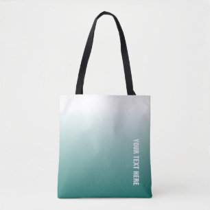 Custom Template Elegant Teal Modern Personalised Tote Bag