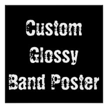 Custom Template Glossy Band Black & White Promo