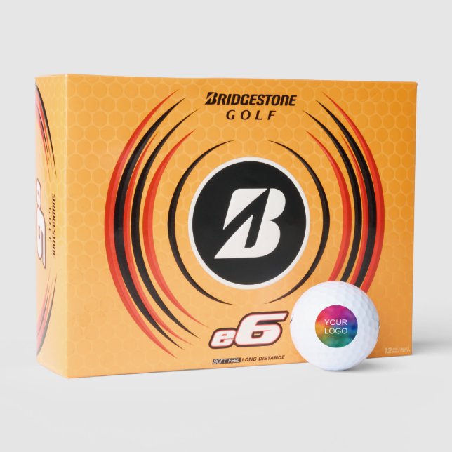 Custom Template Logo Bridgestone e6 12 Pack Golf Balls (Packaging)