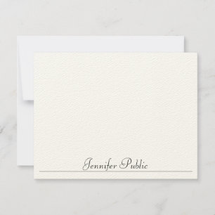 Custom Template Modern Simple Typography Felt Ecru