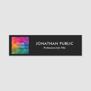 Custom Template Personalised Your Logo Here Name Tag