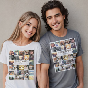 Custom template photo collage and text T-Shirt