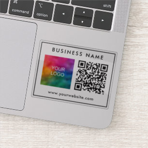Custom Template QR Code Text Business Logo Stylish