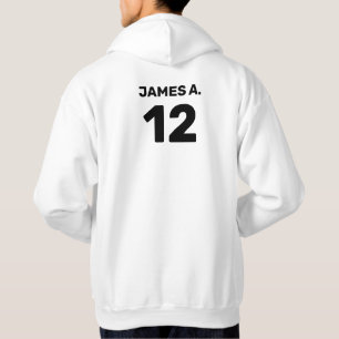 Custom template team attire (front & back design) hoodie