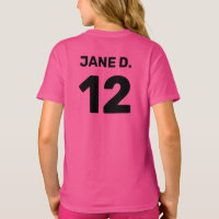 Custom template team attire (front & back design)