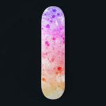 Custom Template Trendy Pink Blue Purple Green Skateboard<br><div class="desc">Custom Template Trendy Pink Blue Purple Green Modern Colourful Abstract Art Blank Skateboard.</div>